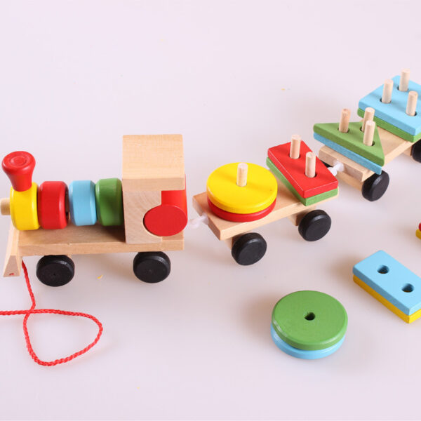 Wooden Train Puzzle Toy - Image 2