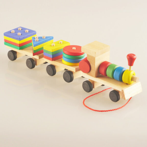 Wooden Train Puzzle Toy - Image 4